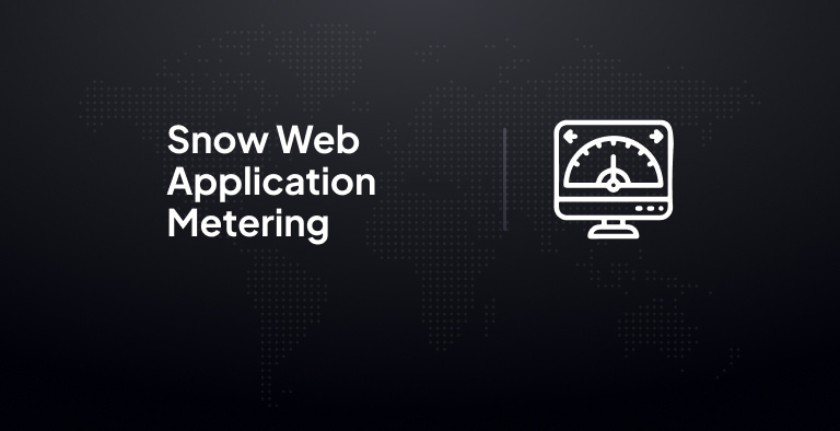 Snow Web Application Metering
