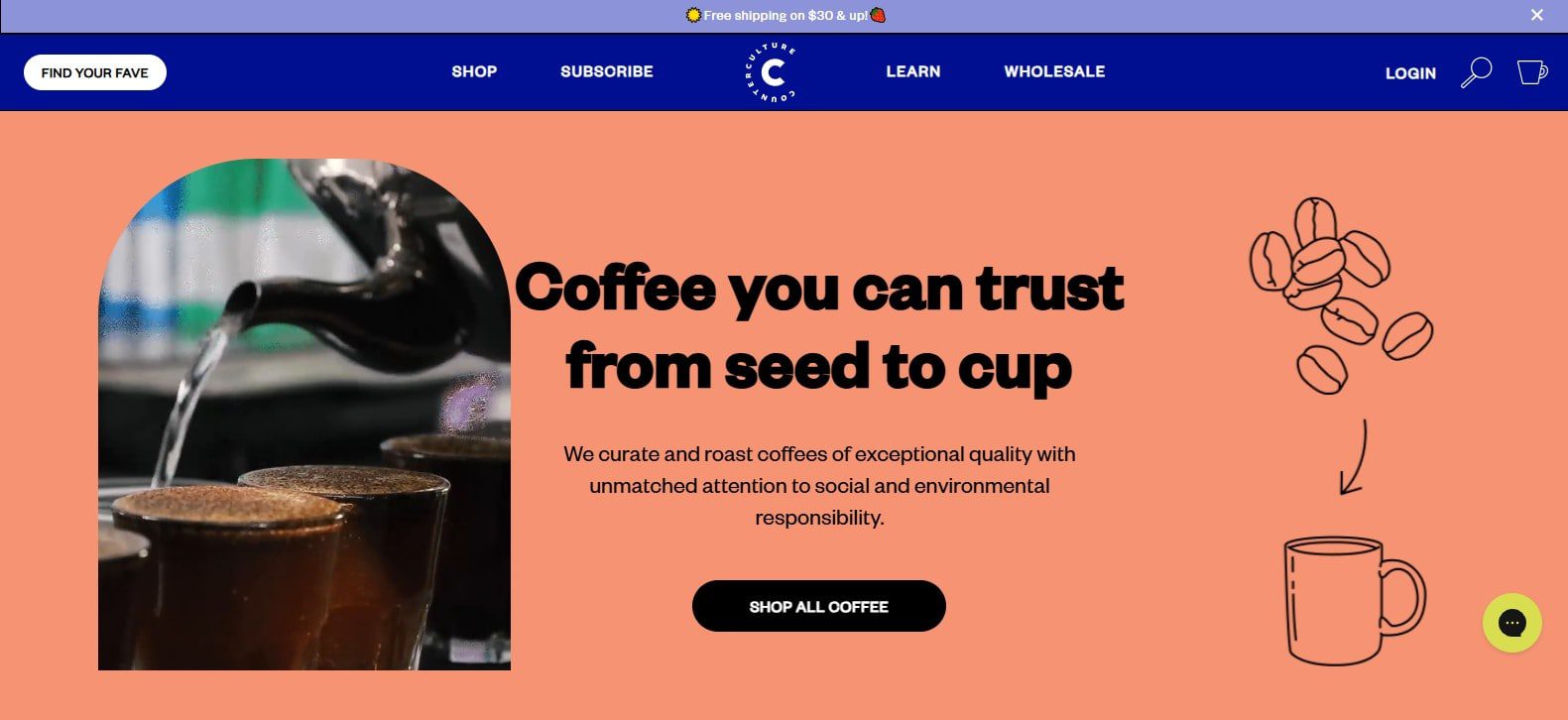 10 Best Coffee Website Examples: Cafe Web Design 2025