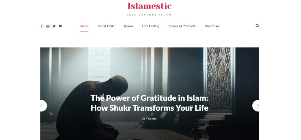 Islamestic Responsive Muslim Web Design