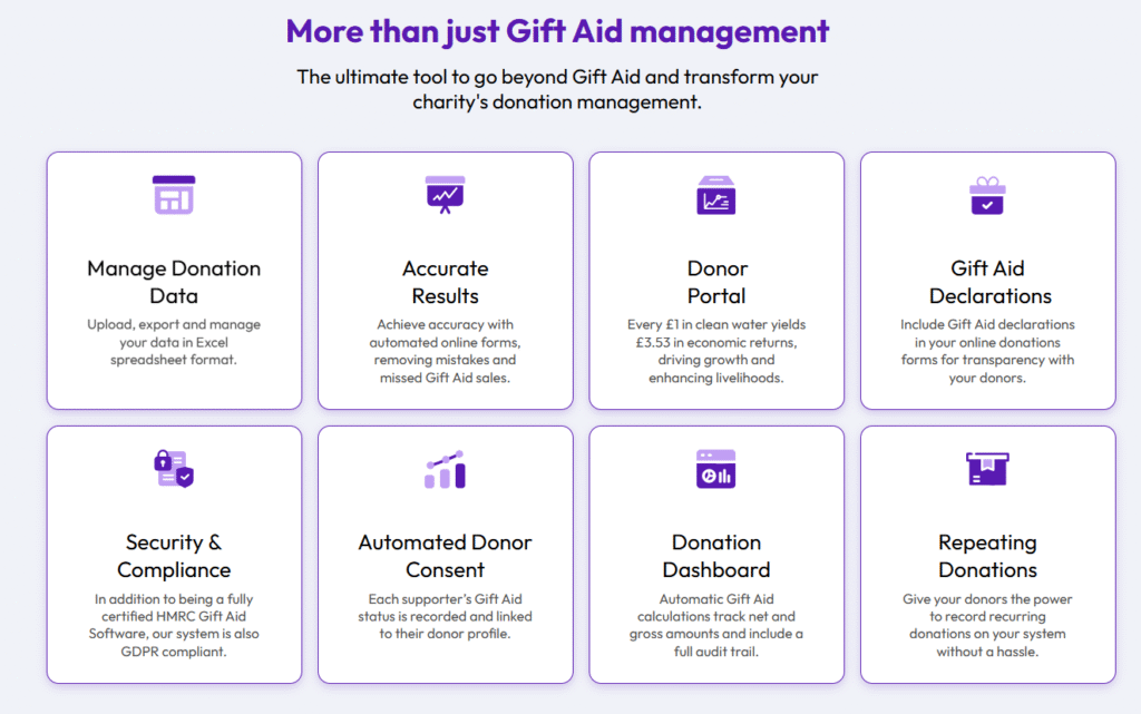 donorsync features - web application case study by halo digital