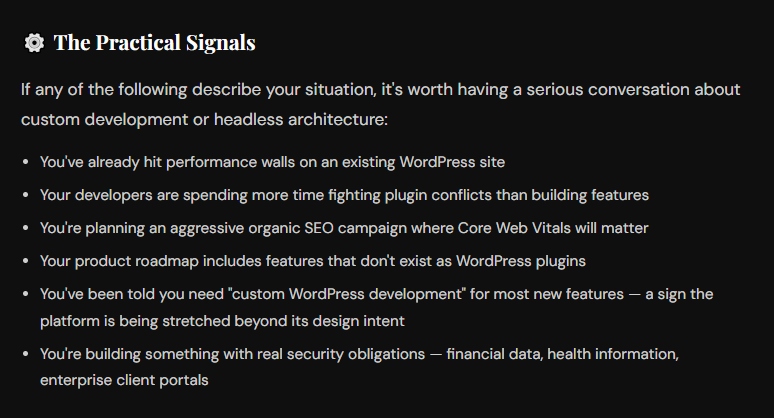 Custom Web Development vs WordPress